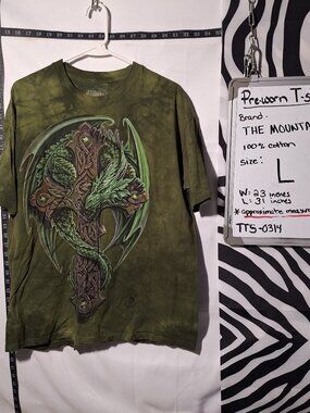 The Mountain Dragon T-Shirt, Green, L